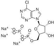 6-CHLOROPURINE RIBOSIDE-5'-DIPHOSPHATE SODIUM SALT Struktur