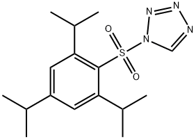 三异丙基苯磺酰基四唑,59128-88-0,结构式