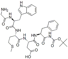 N-T-BOC-GLY-TRP-MET-ASP-PHE AMIDE Structure