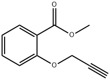 2-(2-プロピニルオキシ)ベンゼンカルボン酸メチル 化学構造式