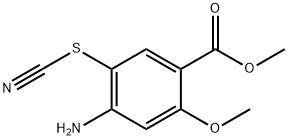 2-甲氧基-4-氨基-5-硫氰基苯甲酸甲酯, 59168-56-8, 结构式