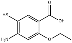 Benzoic acid, 4-amino-2-ethoxy-5-mercapto- (9CI) Structure