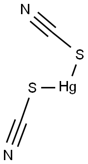 Mercury(II) thiocyanate Structure