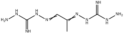 1,1'-(methylethanediylidenedinitrilo)bis(3-aminoguanidine) Struktur