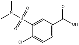4-CHLORO-3-[(DIMETHYLAMINO)SULFONYL]BENZOIC ACID 化学構造式