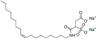 4-[(Z)-9-オクタデセニルアミノ]-4-オキソ-3-[(ソジオオキシ)スルホニル]ブタン酸ナトリウム 化学構造式