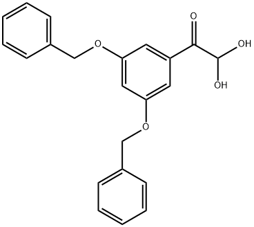 3,5-DIBENZYLOXYPHENYLGLYOXAL HYDRATE, 59229-14-0, 结构式