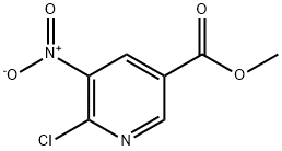6-氯-5-硝基烟酸甲酯 结构式