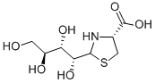 2-(L-ARABINO-TETRAHYDROXYBUTYL)-4(R)-1,3-THIAZOLIDINE-4-CARBOXYLIC ACID Structure