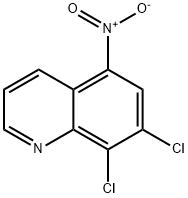 7,8-Dichloro-5-nitroquinoline Struktur