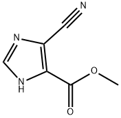 1H-Imidazole-4-carboxylicacid,5-cyano-,methylester(9CI) Struktur