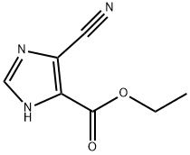 1H-Imidazole-5-carboxylic acid, 4-cyano-, ethyl ester 化学構造式