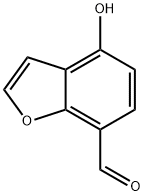 7-Benzofurancarboxaldehyde,  4-hydroxy- 结构式