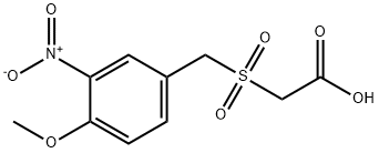 4-Methoxy-3-nitrobenzylsulfonylacetic acid Struktur