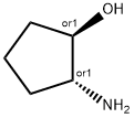 trans-2-Aminocyclpentanol 化学構造式