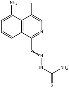 4-methyl-5-amino-1-formylisoquinoline thiosemicarbazone Structure