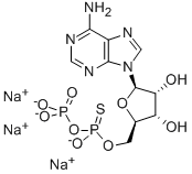 ADENOSINE-5'-O-(1-THIODIPHOSPHATE), RP-ISOMER SODIUM SALT Struktur