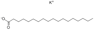 Potassium stearate Struktur