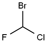 bromochlorofluoromethane Struktur