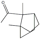 1-(2,3-ジメチルトリシクロ[2.2.1.02,6]ヘプタン-3-イル)エタノン 化学構造式