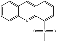 Acridine,  4-(methylsulfonyl)- Structure