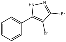 1H-Pyrazole, 3,4-dibromo-5-phenyl- 结构式