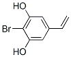 1,3-Benzenediol, 2-bromo-5-ethenyl- (9CI) 化学構造式