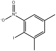 1-ヨード-2,4-ジメチル-6-ニトロベンゼン 化学構造式