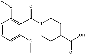 CHEMBRDG-BB 7358817|1-(2,6-二甲氧基苯甲酰基)哌啶-4-羧酸