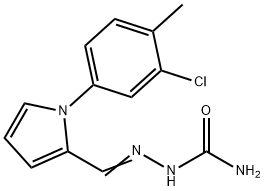 Hydrazinecarboxamide, 2-[[1-(3-chloro-4-methylphenyl)-1H-pyrrol-2-yl]methylene]- (9CI) 化学構造式