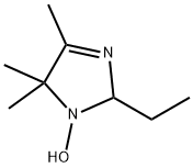 1H-Imidazole, 2-ethyl-2,5-dihydro-1-hydroxy-4,5,5-trimethyl- (9CI) 化学構造式