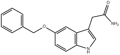 5-苄氧基吲哚-3-乙酰胺,5933-28-8,结构式