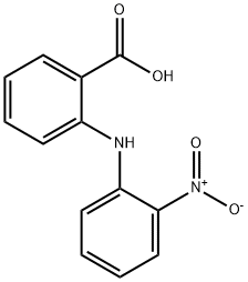 2-(2-ニトロフェニルアミノ)安息香酸 化学構造式