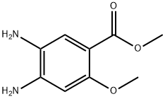 4,5-ジアミノ-2-メトキシ安息香酸メチル 化学構造式