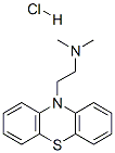 N,N-dimethyl-10H-phenothiazine-10-ethylamine monohydrochloride Structure