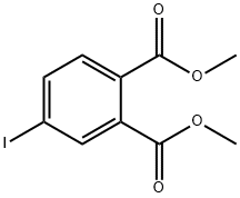 4-ヨード-1,2-ベンゼンジカルボン酸ジメチル 化学構造式