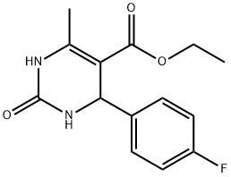 4-(4-氟苯基)-1,2,3,4-四氢-6-甲基-2-氧-5-嘧啶羧酸乙酯, 5937-24-6, 结构式