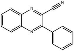 3-フェニル-2-キノキサリンカルボニトリル 化学構造式