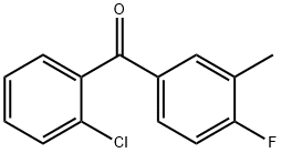 2-CHLORO-4'-FLUORO-3'-METHYLBENZOPHENONE Struktur