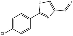 2-(4-CHLORO-PHENYL)-OXAZOLE-4-CARBALDEHYDE Struktur