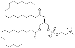 1-PALMITOYL-2-STEAROYL-SN-GLYCERO-3-PHOSPHOCHOLINE, 59403-51-9, 结构式