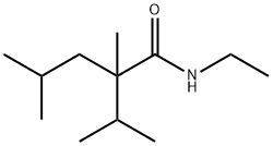 N-エチル-2,4-ジメチル-2-(1-メチルエチル)ペンタンアミド 化学構造式