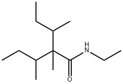 2-sec-butyl-N-ethyl-2,3-dimethylvaleramide  Structure