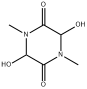 2,5-Piperazinedione,3,6-dihydroxy-1,4-dimethyl-(9CI) 化学構造式