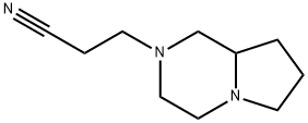 Pyrrolo[1,2-a]pyrazine-2(1H)-propanenitrile, hexahydro- (9CI) Structure