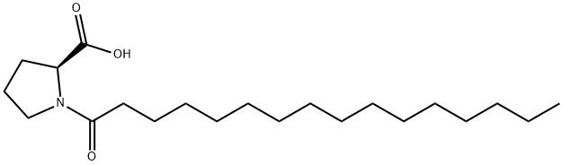 1-(1-氧代十六烷基)-L-脯氨酸,59441-32-6,结构式