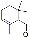 2,6,6-Trimethyl-2-cyclohexen-1-carboxaldehyde,59462-59-8,结构式