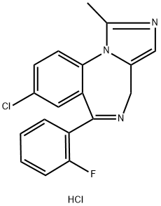 Midazolam hydrochloride Struktur