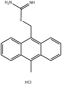 (10-METHYL-9-ANTHRACENYL) CARBAMIMIDOTHIOIC ACID METHYL ESTER HYDROCHLORIDE Structure