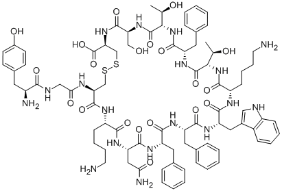 [TYR1]-ソマトスタチン 化学構造式